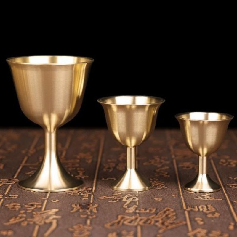 Wine In Beer Glass - Mug rétro en laiton et cuivre,