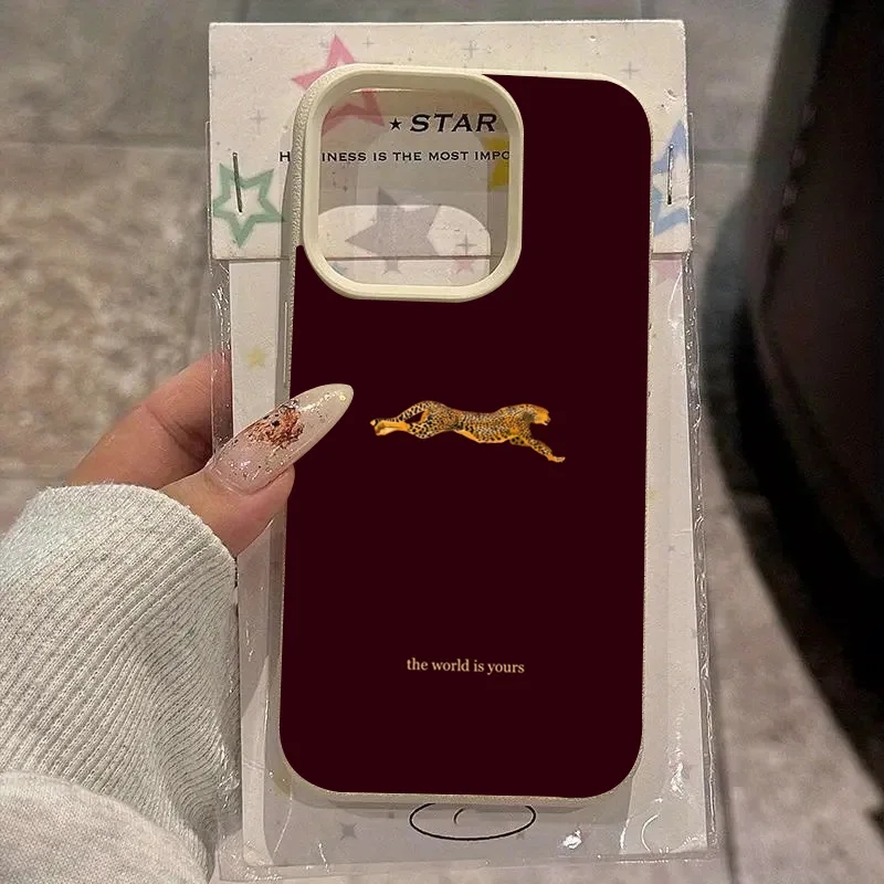Wine & Beer Guayaquil - Coque de téléphone souple léopard rouge