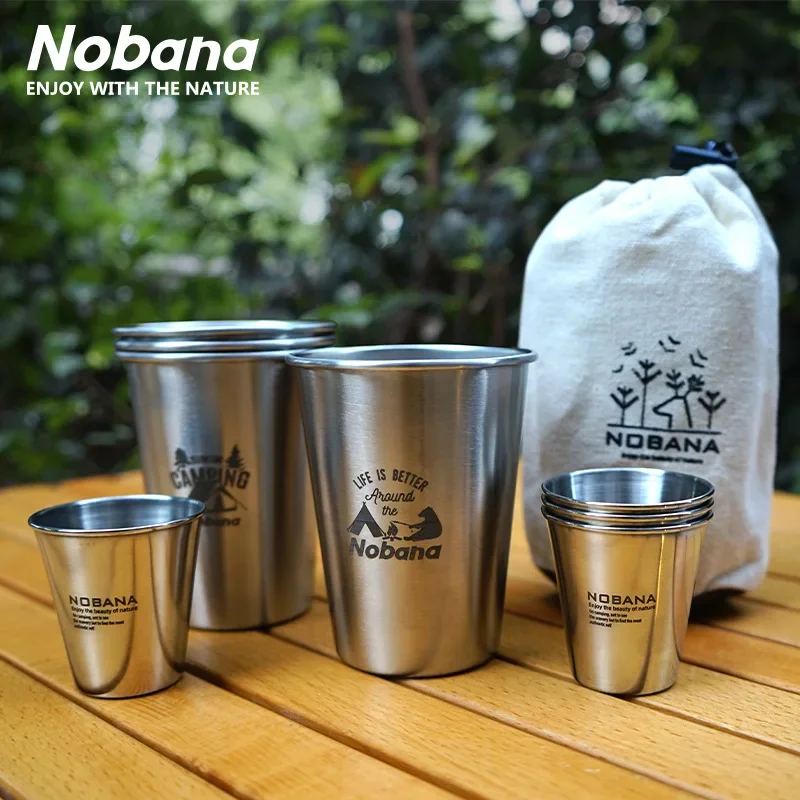 Beer Flight Set - Ensemble de tasses d'extérieur en acier