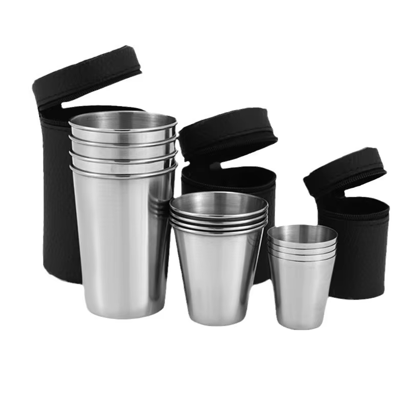 Beer Flight Set - Mini ensemble de tasses en acier