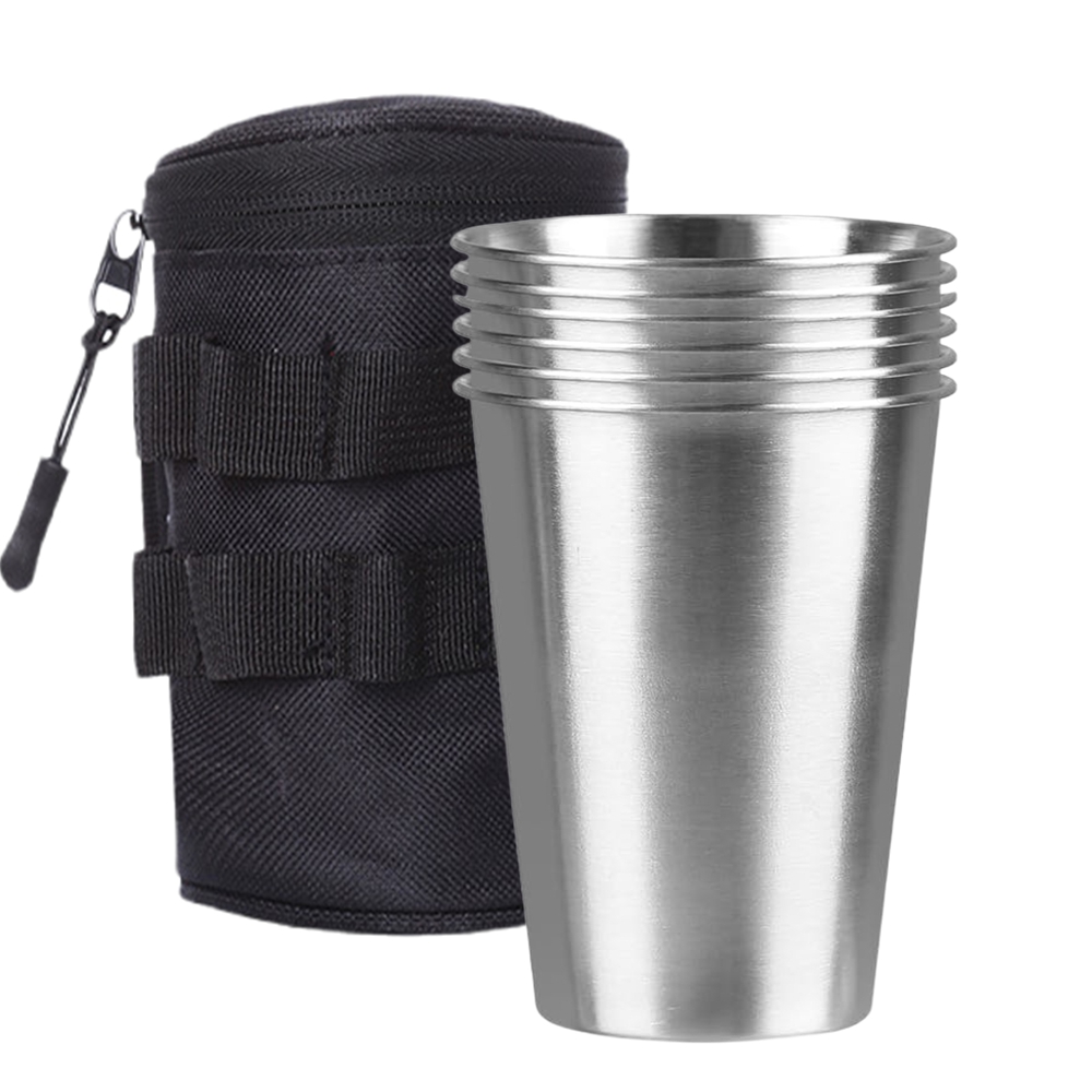 Beer Flight Set - Ensemble de tasses en acier inoxydable,