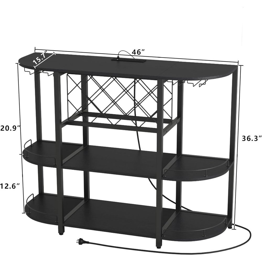 Table basse noire à 3 niveaux  - Wine & Beer Guayaquil avis et prix