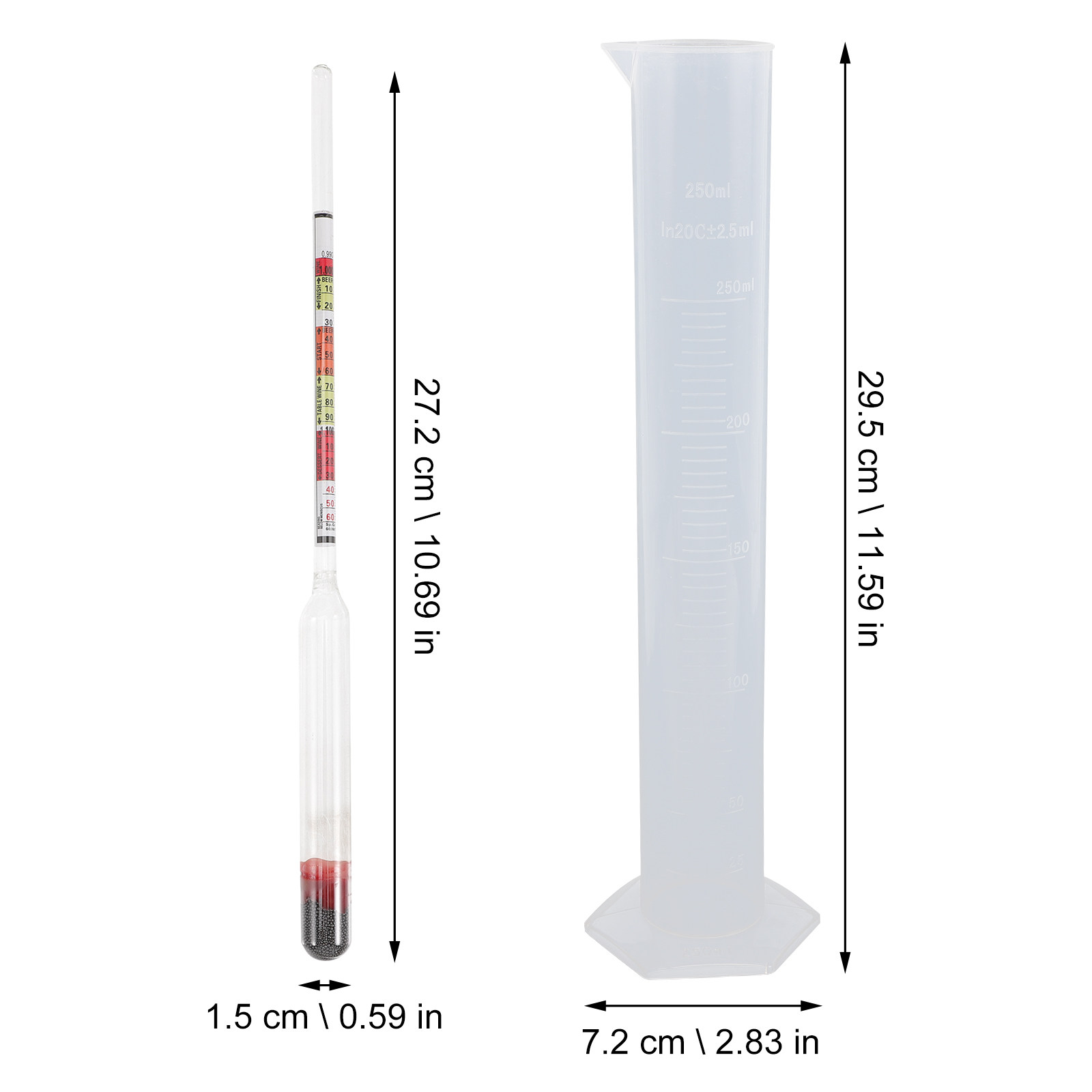 1 kit d'hydromètre à triple éc - Beer Wine Kit avis et prix
