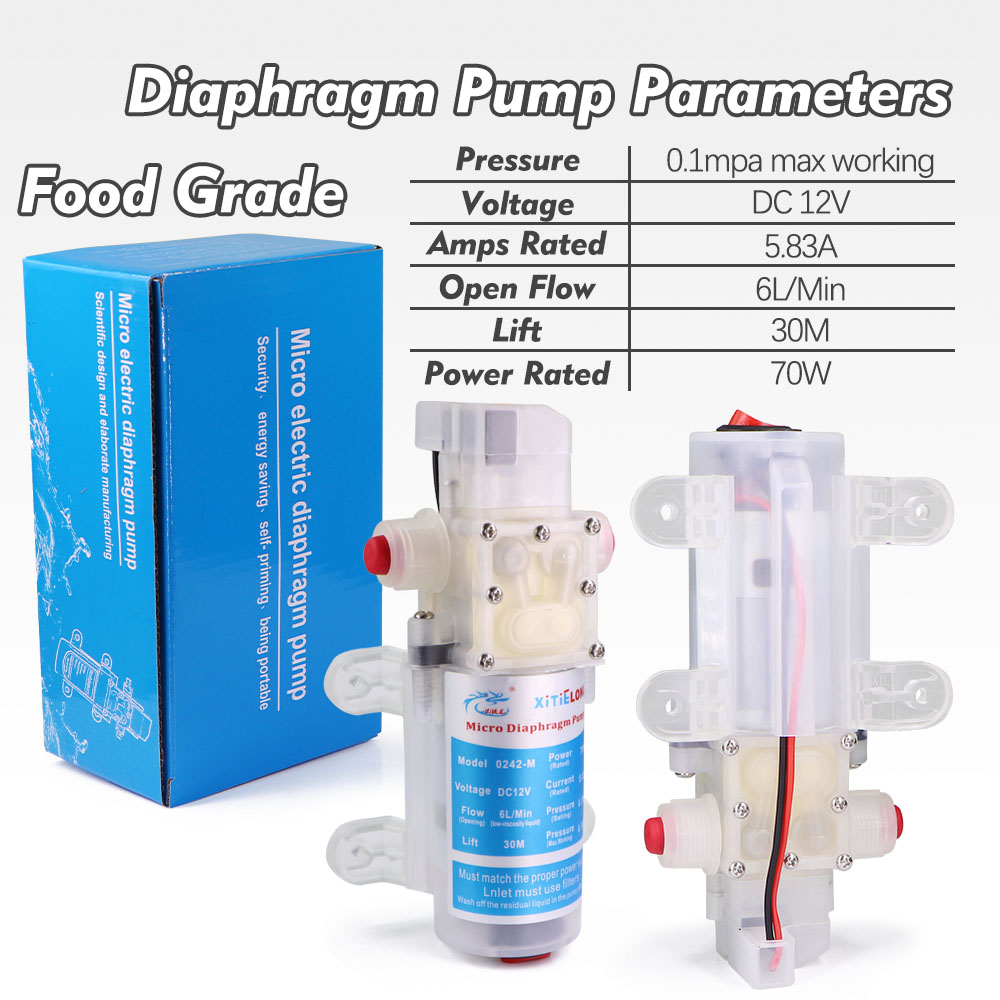 Pompe à diaphragme 70W 12V DC5 - Wine Beer Delivery avis et prix