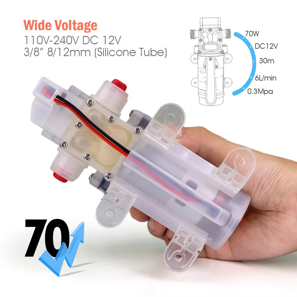 Pompe à diaphragme 70W 12V DC5 - Wine Beer Delivery avis et prix