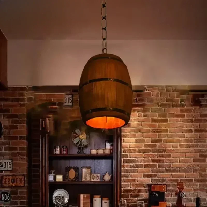 Lampe rustique vintage, lustre - Wine & Beer Guayaquil avis et prix