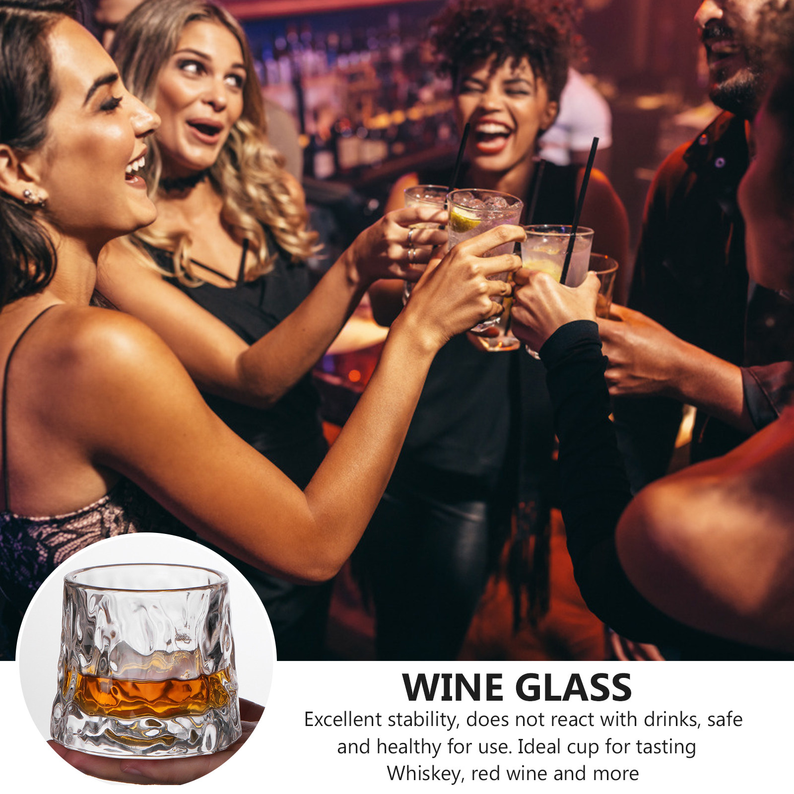 1 pièce Verre à vin martelé de - Wine In Beer Glass avis et prix
